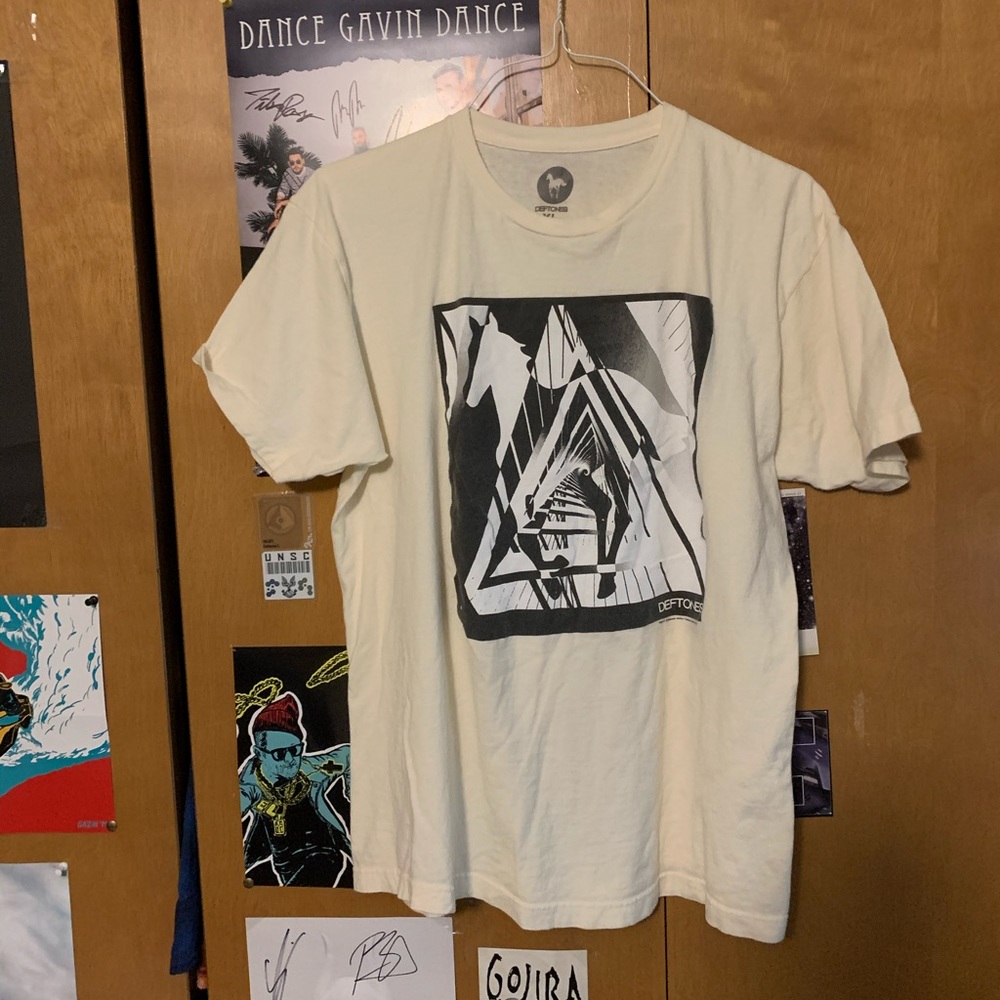 Deftones white pony t shirt